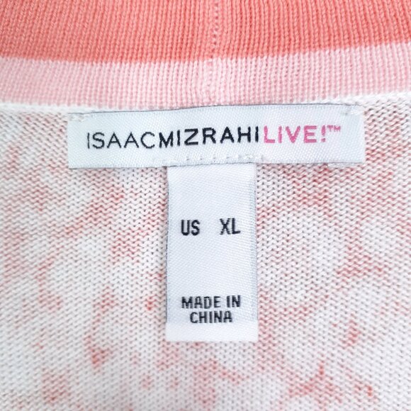 Isaac Mizrahi Womens Open Front Sweater Shrug Cardigan XL Floral NWOT 78A - Picture 4 of 5